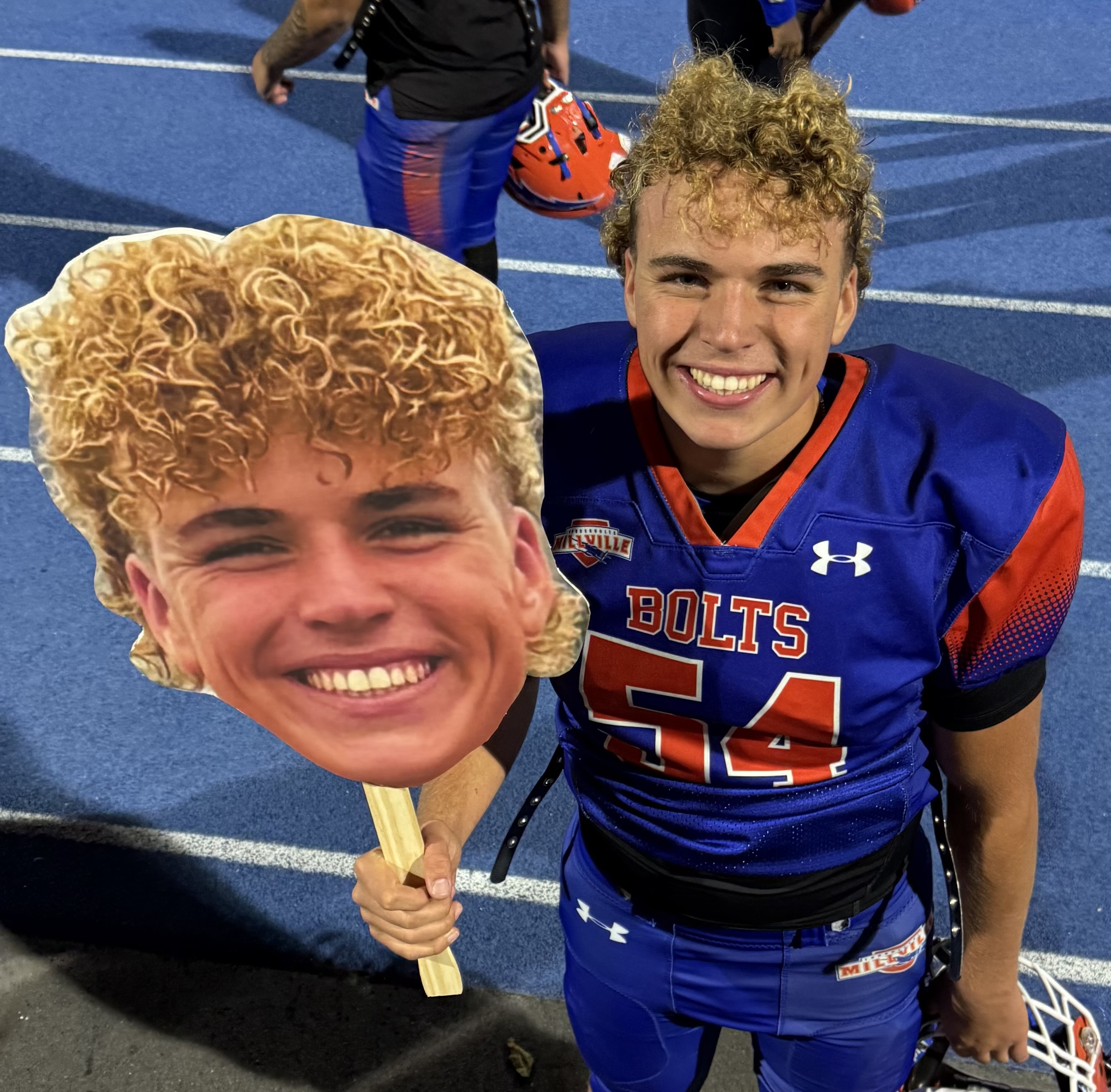 Example face on stick